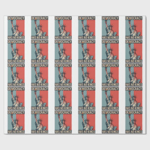 Demokratin Har Inga Kungar Frihetsstatus Amerikan Presentpapper