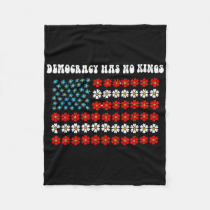 Demokratin har ingen Kung America Flagga Design Fleecefilt