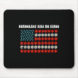 Demokratin har ingen Kung America Flagga Design Musmatta