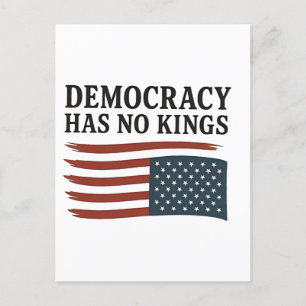 Demokratin Har Ingen Kung Anti Trump USA Inbjudan Vykort