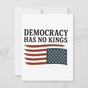 Demokratin Har Ingen Kung Anti Trump USA Inbjudningar