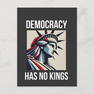 Demokratin har ingen Kung Librety Status USA Helg Vykort