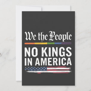 Demokratin har ingen Kung Librety Status USA Inbjudningar
