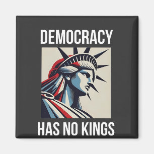 Demokratin har ingen Kung Librety Status USA Magnet