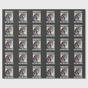 Demokratin har ingen Kung Librety Status USA Presentpapper