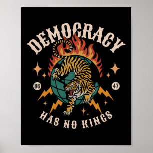 Demokratin har nummer Kung 8647 Anti Trump America Poster