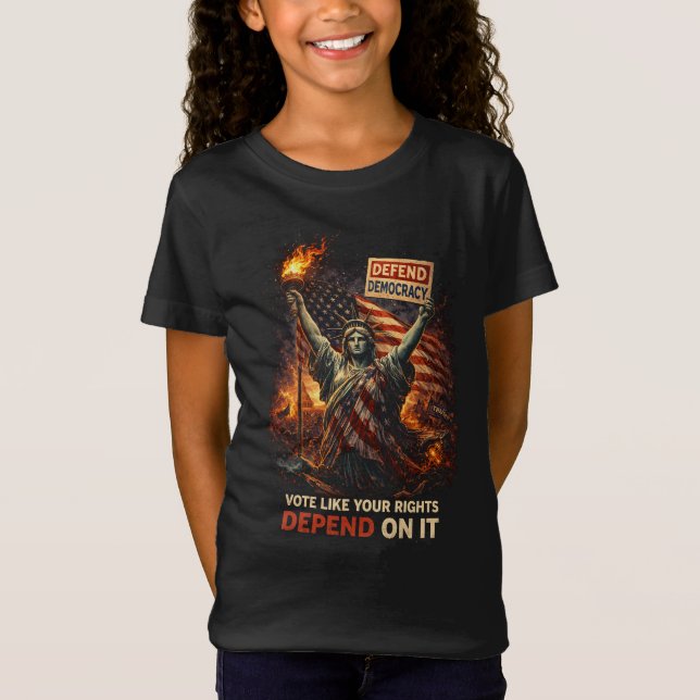 Demokratins fackla t shirt (Framsida)