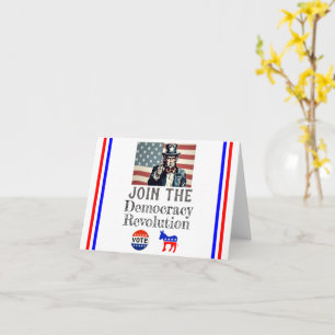 Demokratins Revolution Greeting Card Kort