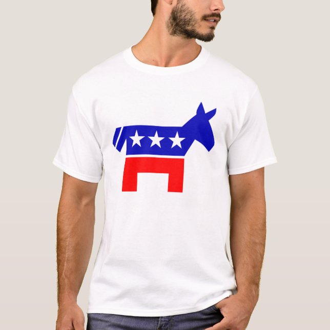 Demokratisk åsna t shirt (Framsida)