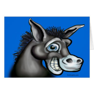 Demokratisk Donkey Hälsningskort