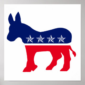 Demokratisk Donkey Poster