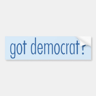 Demokratisk Klistermärke - Har Demokrat?