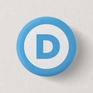 Demokratisk Logotyp Knapp