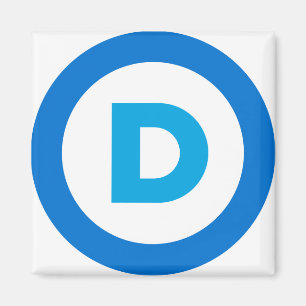 Demokratisk logotyp magnet