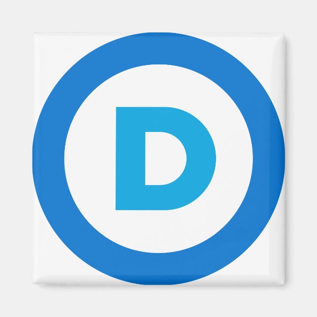 Demokratisk logotyp magnet (Framsidan)