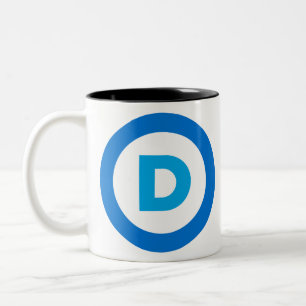 Demokratisk logotyp Två-Tonad mugg
