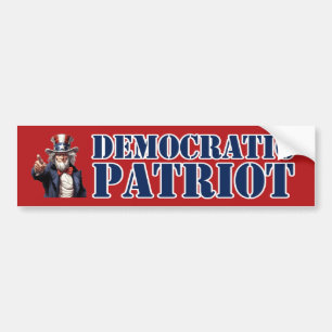 Demokratisk patriot bildekal