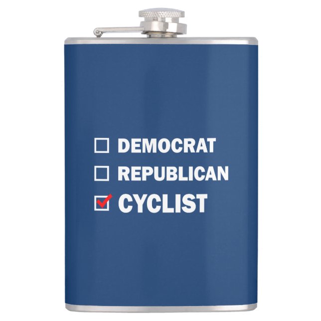 Demokratisk republikansk cyklist fickplunta (Framsidan)