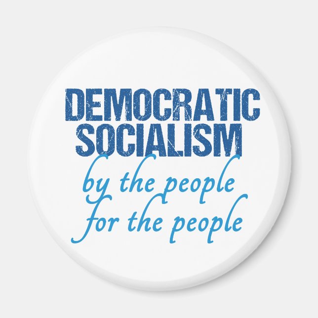 Demokratisk socialism magnet (Framsidan)