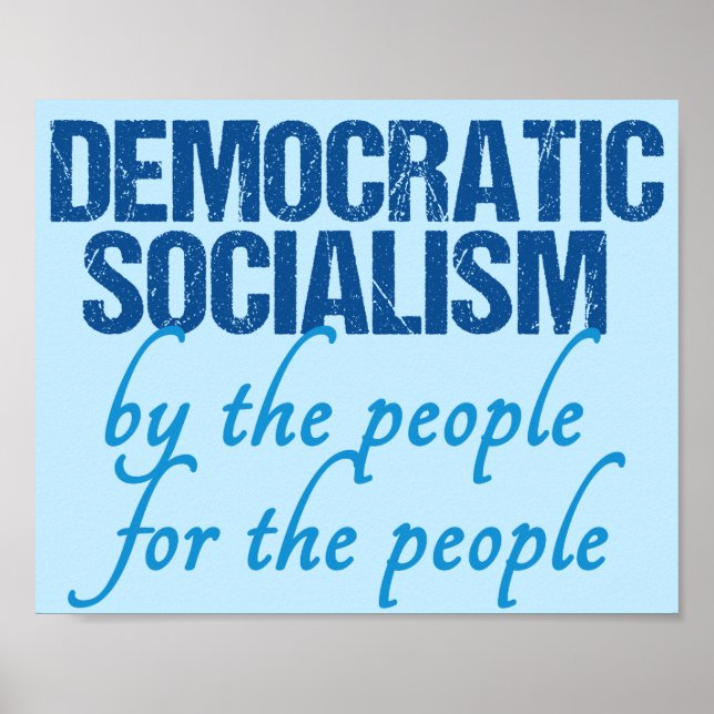 Demokratisk socialism poster (Framsidan)