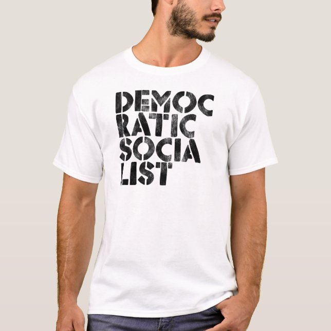 Demokratisk socialist t-shirt (Framsida)