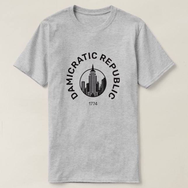 Demokratisk  t shirt (Design framsida)