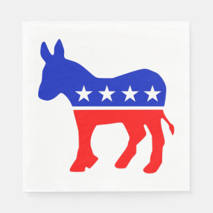 Demokratisk valsymbol pappersservett