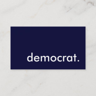 demokratisk. visitkort