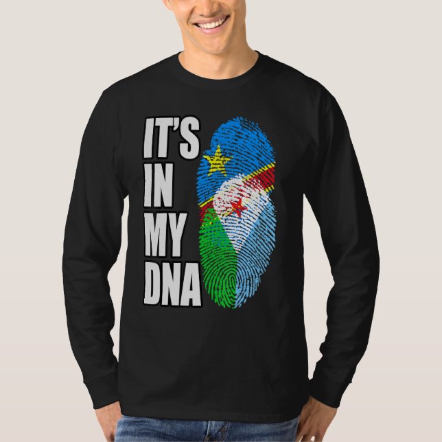 Demokratiska kongoleserna och Djiboutian Mix DNA F T Shirt (Framsida)