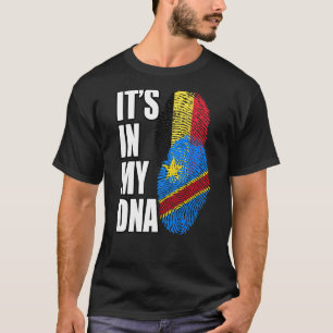 Demokratiska kongolesiska och belgiska Mix DNA Fla T Shirt