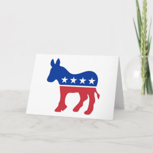Demokratiska Notecard Kort