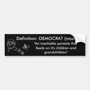 Demokratiska parasit bildekal