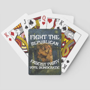 DEMOkrATISKA PARTIET FW FV HG FRIHET JÄMLIKHET LIB Casinokort