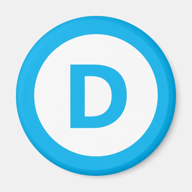 Demokratiska partiets logotyp magnet (Framsidan)