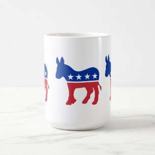 Demokratiska partitsymbolmugg kaffemugg