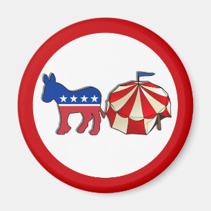 Demokratiska Party Circus Donkey Magnet