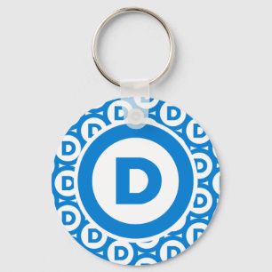 Demokratiska Party-Logotypen Nyckelring