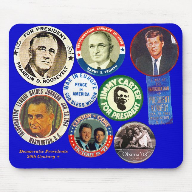 Demokratiska presidenter - Mousepad Musmatta (Framsidan)