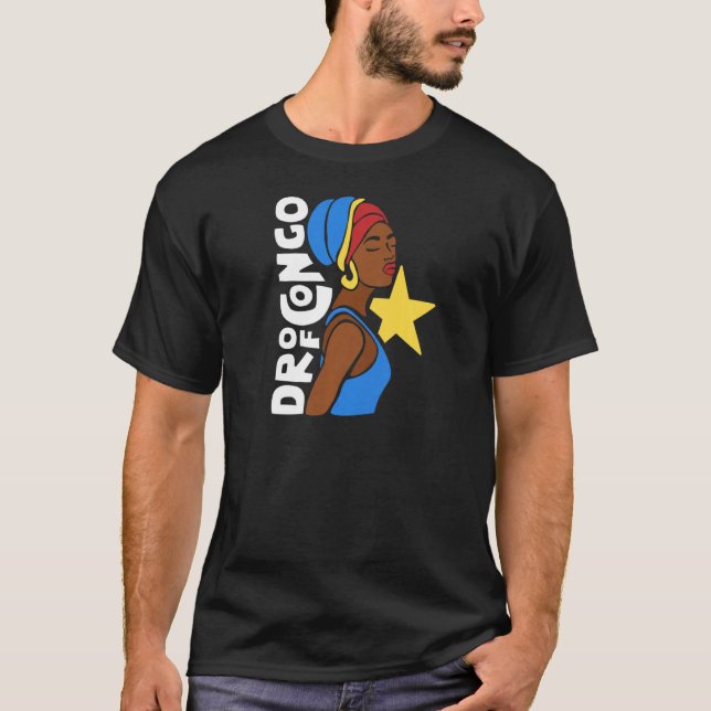 Demokratiska republiken Kongo African Heritage Eth T Shirt (Framsida)