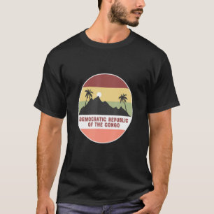 Demokratiska republiken Kongo, berget och Handflat T Shirt