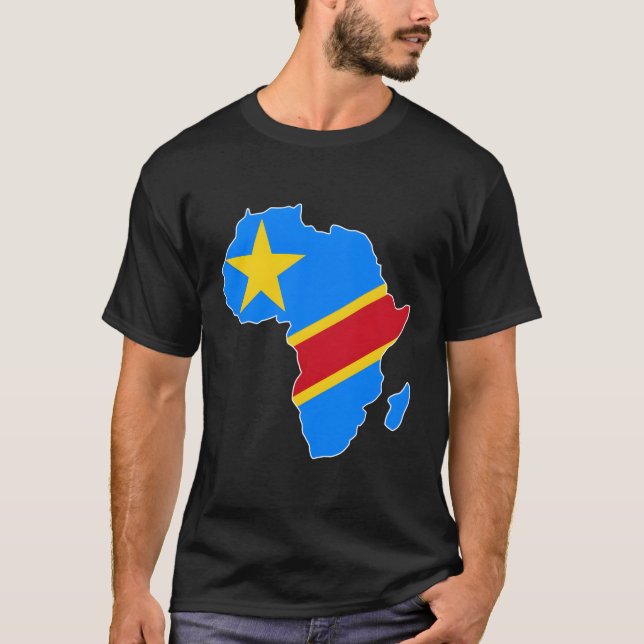 Demokratiska republiken Kongo Demokratiska republi T Shirt (Framsida)