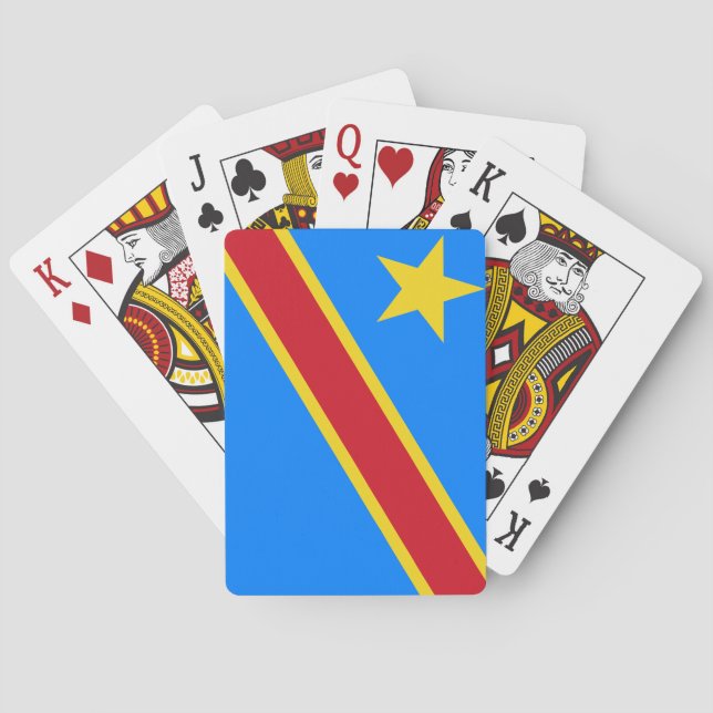 Demokratiska republiken Kongo-Flagga Casinokort (Baksidan)