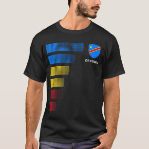 Demokratiska republiken Kongo Flagga Emblem Patrio T Shirt