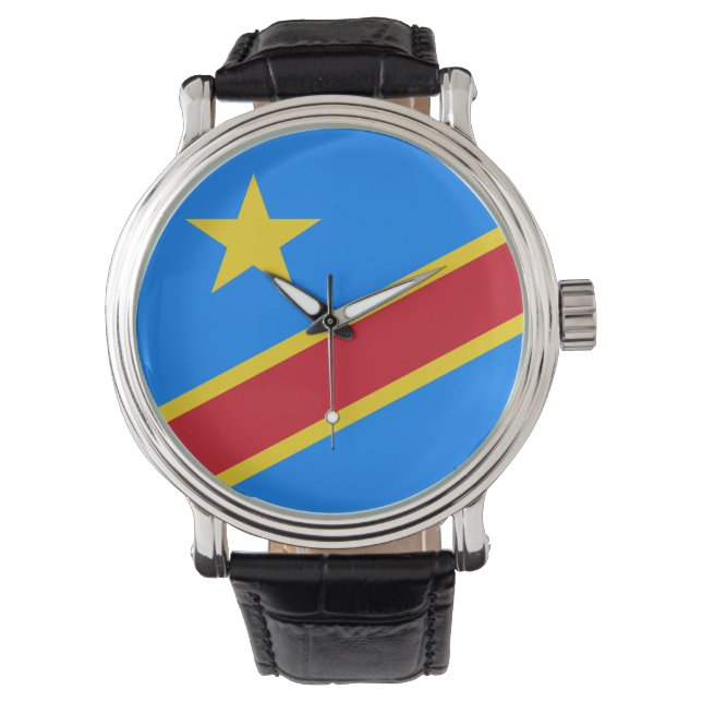 Demokratiska republiken Kongo: flagga eWatch Armbandsur (Framsida)