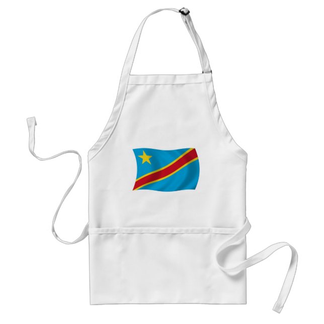 Demokratiska republiken Kongo  Flagga Förkläde (Framsidan)
