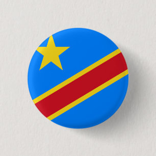 Demokratiska republiken Kongo-Flagga Knapp