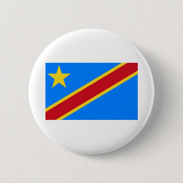 Demokratiska republiken Kongo-Flagga Knapp (Framsida)