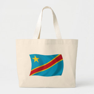 Demokratiska Republiken Kongo Flagga Shoppingväska Jumbo Tygkasse