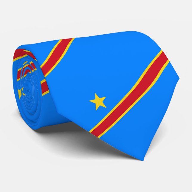 Demokratiska republiken Kongo-Flagga Slips (Rullad)