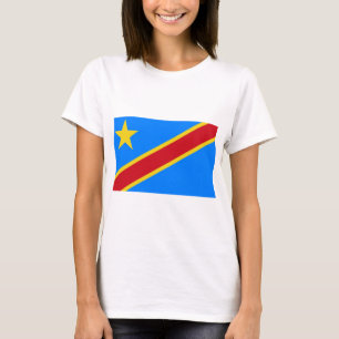 Demokratiska republiken Kongo-Flagga T Shirt